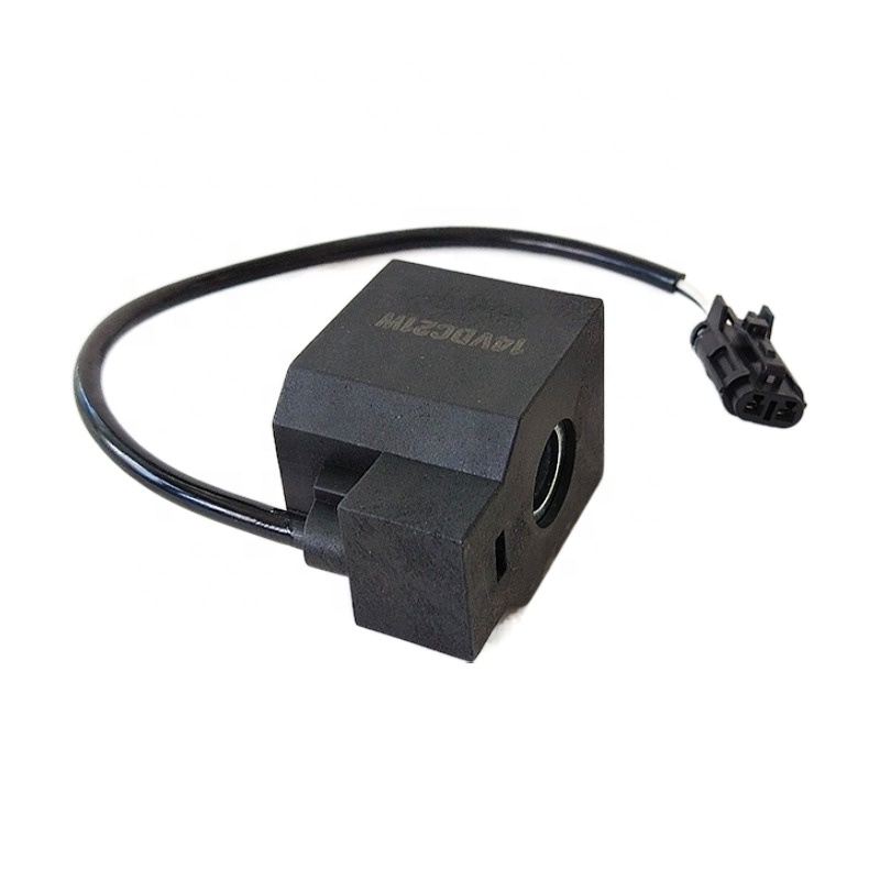 Heavy Equipment Parts - 2024年工場直販掘削機電気部品スクエアR210-5 12Vソレノイドコイル（重機修理用）