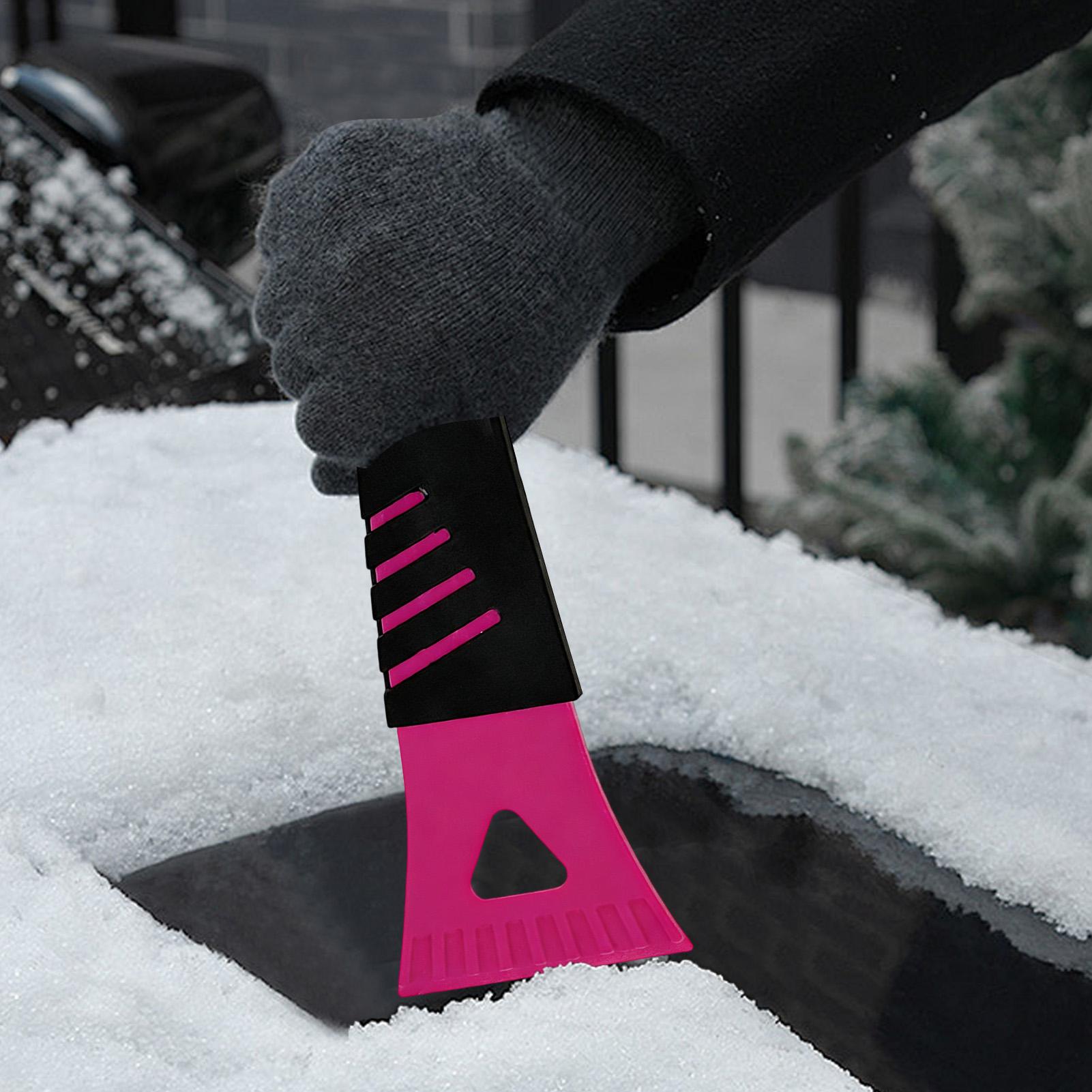 Heavy Equipment Scraper - 頑丈な車用アイススクレーパー＆スノーブラシ デュアルヘッド フロントガラスの霜取り、SUV、トラック、すべての車両用