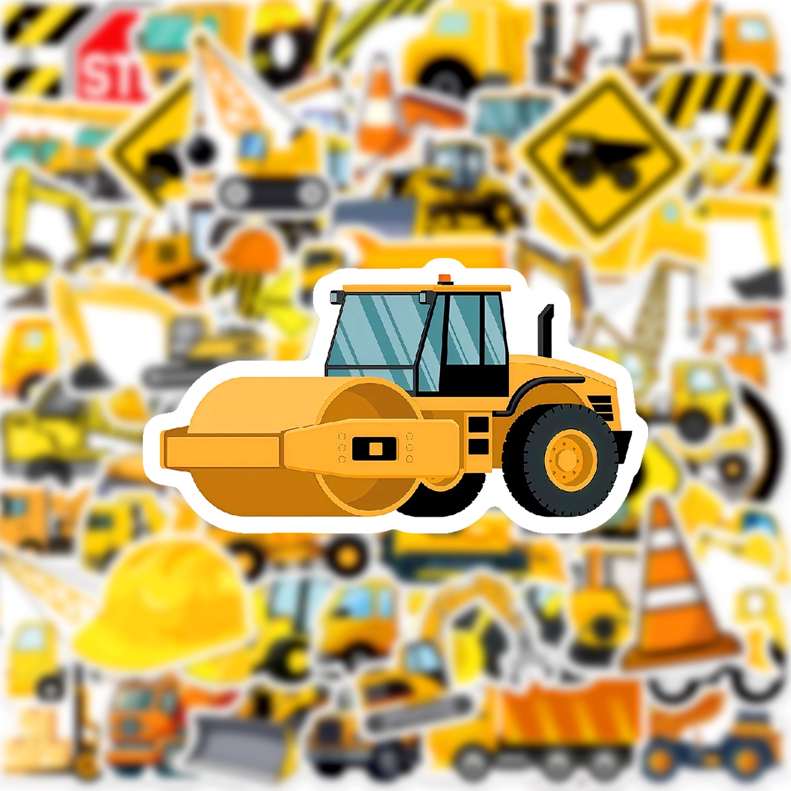 10/50 個かわいいエンジニアリング建設トラックステッカー - Heavy Equipment Stickers のレビューと価格