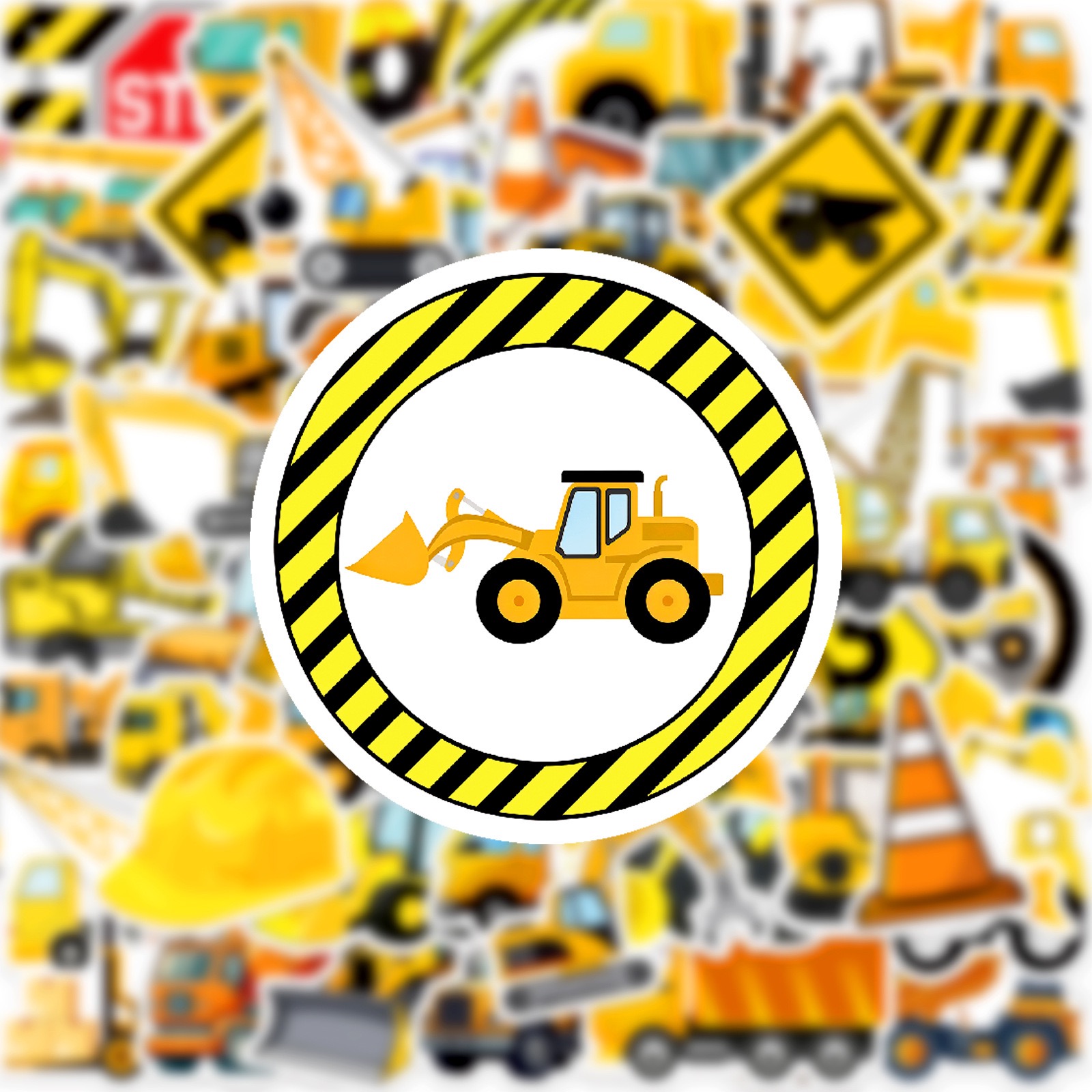 10/50 個かわいいエンジニアリング建設トラックステッカー - Heavy Equipment Stickers のレビューと価格
