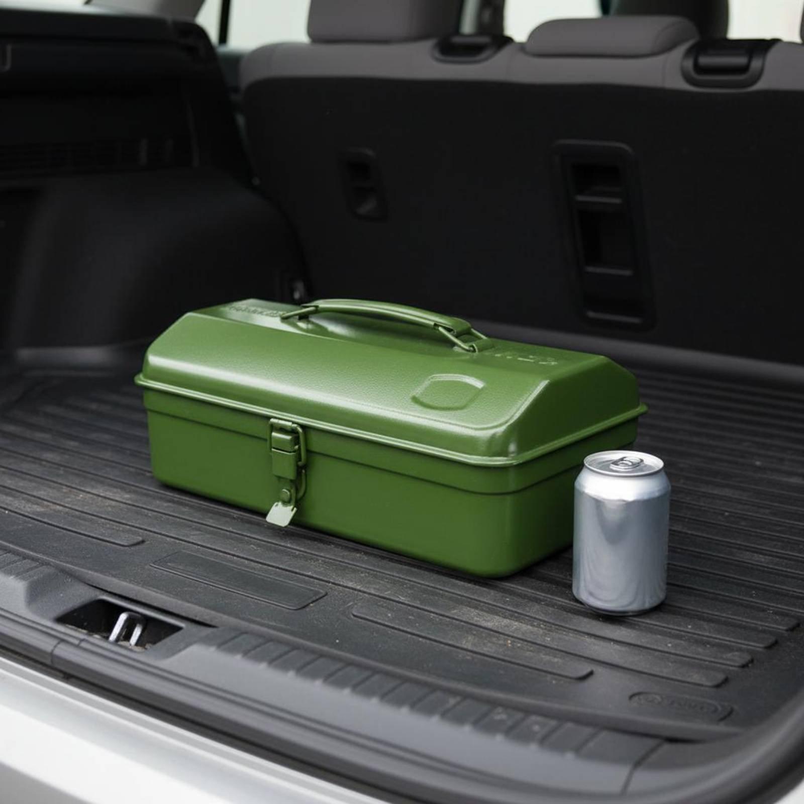 鉄製ツールボックス 重厚型頑丈な金属製収納箱 車載用ポータブ - Heavy Equipment Storage のレビューと価格