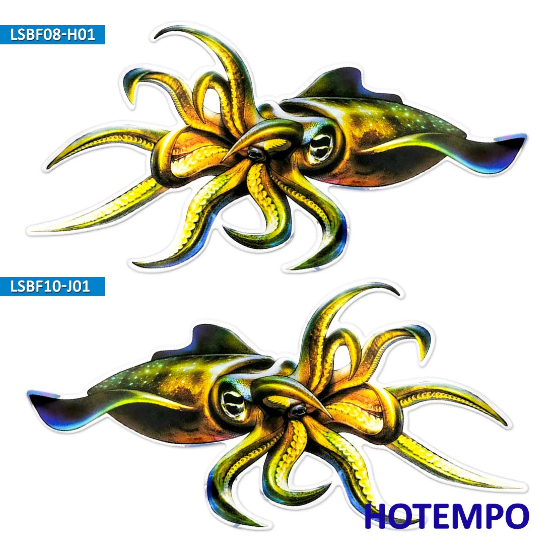 20センチ、 ビッグサイズ、 海洋生物、 深海魚、 レーザー - Heavy Equipment Stickers のレビューと価格