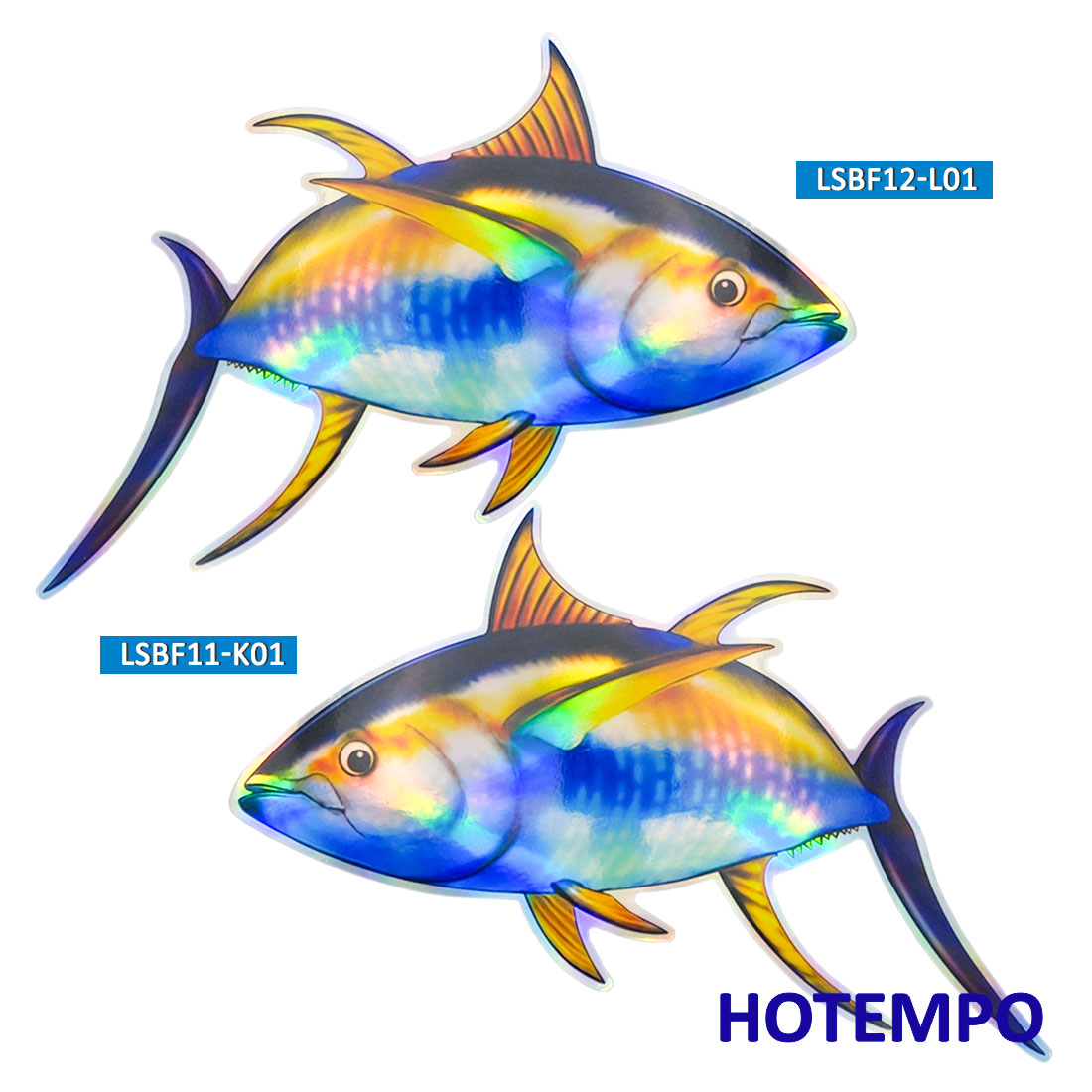 20センチ、 ビッグサイズ、 海洋生物、 深海魚、 レーザー - Heavy Equipment Stickers のレビューと価格
